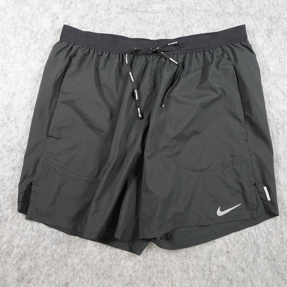 Nike Shorts Mens Large Black Dri Fit Flex Stride 6.5" Lined Brief Running Gym